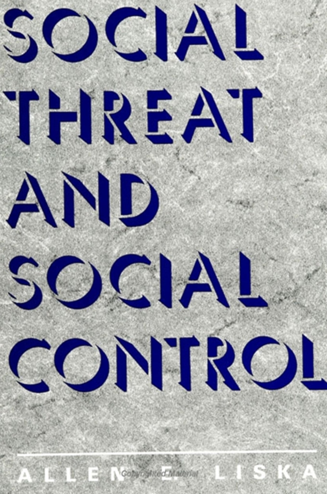 Cover image for Social Threat and Social Control ISBN 9780791409046